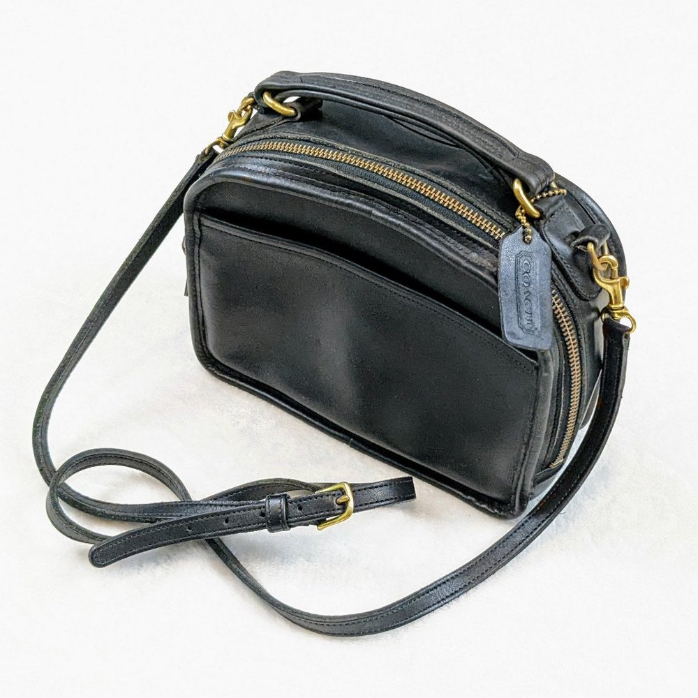 RARE Vintage COACH #9991 lunch box zip crossbody bag purse